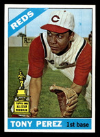 1966 Topps #72 Tony Perez Very Good Crease 