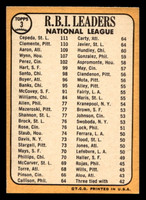 1968 Topps #3 Orlando Cepeda/Roberto Clemente/Hank Aaron N.L. RBI Leaders Very Good Crease 