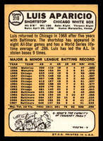 1968 Topps #310 Luis Aparicio Ex-Mint  ID: 496393