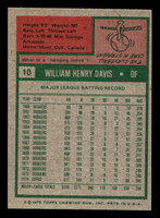 1975 Topps Mini #10 Willie Davis Near Mint 