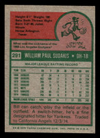1975 Topps Mini #291 Bill Sudakis Excellent+  ID: 496651