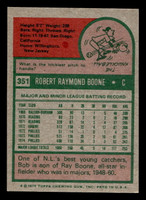 1975 Topps Mini #351 Bob Boone Ex-Mint  ID: 496702
