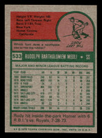 1975 Topps Mini #533 Rudy Meoli Ex-Mint  ID: 496834