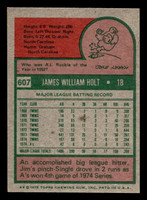 1975 Topps Mini #607 Jim Holt Excellent+ 