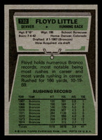 1975 Topps #132 Floyd Little Ex-Mint  ID: 497094
