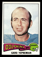 1975 Topps #140 Garo Yepremian Ex-Mint  ID: 497119