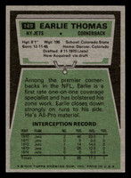 1975 Topps #149 Earlie Thomas Ex-Mint  ID: 497156