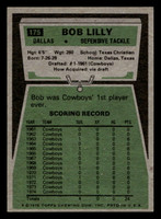 1975 Topps #175 Bob Lilly UER VG-EX 