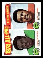 1975 Topps #207 Charley Young/Riley Odoms All-Pro Tight Ends Near Mint  ID: 497342