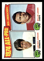 1975 Topps #218 Lee Roy Jordan/Willie Lanier All-Pro Linebackers Ex-Mint  ID: 497385
