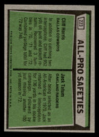1975 Topps #223 Cliff Harris/Jack Tatum All-Pro Safeties Near Mint  ID: 497406