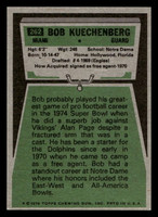 1975 Topps #262 Bob Kuechenberg Near Mint 