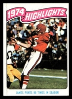 1975 Topps #455 John James HL Ex-Mint  ID: 498190