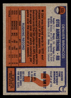 1976 Topps #123 Otis Armstrong Ex-Mint  ID: 498849