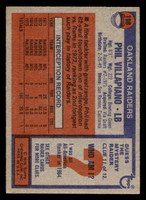1976 Topps #198 Phil Villapiano Near Mint  ID: 499104