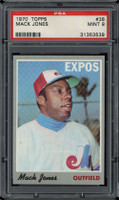 1970 Topps #38 Mack Jones Expos PSA 9 Mint
