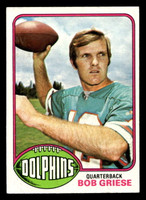 1976 Topps #255 Bob Griese VG-EX 