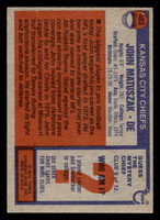 1976 Topps #403 John Matuszak Near Mint 