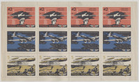 circ 1940's Tydol Flying A Stamps 8 Full Sheets with 24 Different of set of 48  #*sku36765
