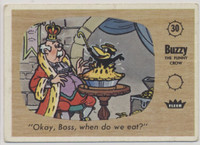 1960 Fleer Harvey Famous Cartoons #30 Buzzy the Crow  #*sku36789