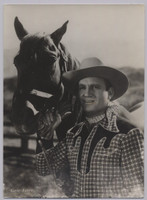 circ 1950's Photo of Gene Autry & Horse (5 x 7 inches)  #*sku36791