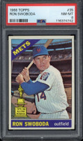 1966 Topps #35 Ron Swaboda Mets PSA 8 NM-Mint