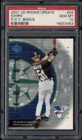 2001 UD Rookie Update ROY Bonus #24 Ichiro Suzuki PSA 10 Gem Mint RC POP 2 ID: 500510