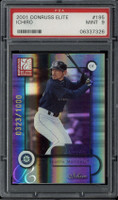 2001 Donruss Elite #195 Ichiro Suzuki Mariners /1000 PSA 9 Mint RC