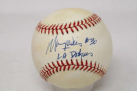 Maury Wills PSA/DNA Authenticated Auto Signed Baseball Dodgers  LA #30 ID: 500683
