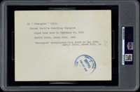 Ed "Strangler" Lewis Vintage Photo Wrestler PSA/DNA Signed Auto Slab