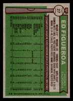 1976 Topps #27 Ed Figueroa Near Mint  ID: 500811