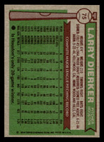 1976 Topps #75 Larry Dierker Near Mint  ID: 500854