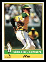 1976 Topps #115 Ken Holtzman Ex-Mint 