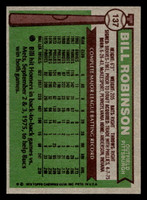 1976 Topps #137 Bill Robinson Near Mint  ID: 500907