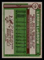 1976 Topps #138 Lerrin LaGrow Near Mint 