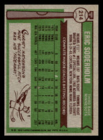 1976 Topps #214 Eric Soderholm Near Mint 