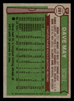 1976 Topps #281 Dave May Near Mint  ID: 501029