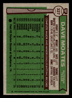 1976 Topps #327 Dave Moates Ex-Mint RC Rookie 