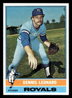 1976 Topps #334 Dennis Leonard Ex-Mint 