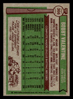 1976 Topps #366 Bobby Valentine Near Mint  ID: 501105