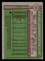 1976 Topps #409 Dave Lemanczyk Ex-Mint 