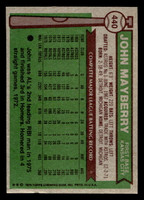 1976 Topps #440 John Mayberry VG-EX 