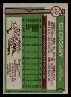 1976 Topps #457 Ed Crosby Near Mint  ID: 501189