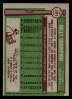 1976 Topps #501 Billy Champion Near Mint  ID: 501230