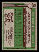 1976 Topps #533 Lee Richard Near Mint  ID: 501259