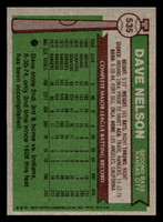 1976 Topps #535 Dave Nelson Very Good 