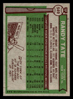 1976 Topps #549 Randy Tate Near Mint RC Rookie  ID: 501274