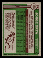 1976 Topps #560 Jorge Orta Very Good 