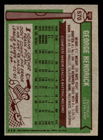 1976 Topps #570 George Hendrick Ex-Mint 