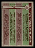 1976 Topps #596 Craig Reynolds/Lamar Johnson/Johnnie LeMaster/Jerry Manuel Rookie Infielders Ex-Mint RC Rookie  ID: 501319